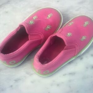 Kids Pink Slip-On Shoes